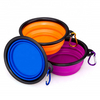 5.0 Inch Portable Silicone Pet Bowl, Foldable Expandable Water Feeding Travel Bowl Cup Dish for Pet Dog Cat 1000ml