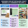 Multi-square Pigment Reserve Function Children Art Creation Silicone Oil Painting Mat