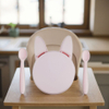 Custom Logo Bunny Rabbit Silicone Baby Feeding Set Manual Driven Plate for 0-12 Months Baby