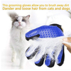 2 in 1 Five Fingers Hair Removal Silicone Pet Cat Cleaning Hair Remover Grooming Deshedding Bathing Brush Gloves
