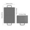 Factory Custom Fireproof Outdoor Portable Grill Fire Pit Under Felt Non Stick Rubber Grill Floor Barbecue Braise Mat