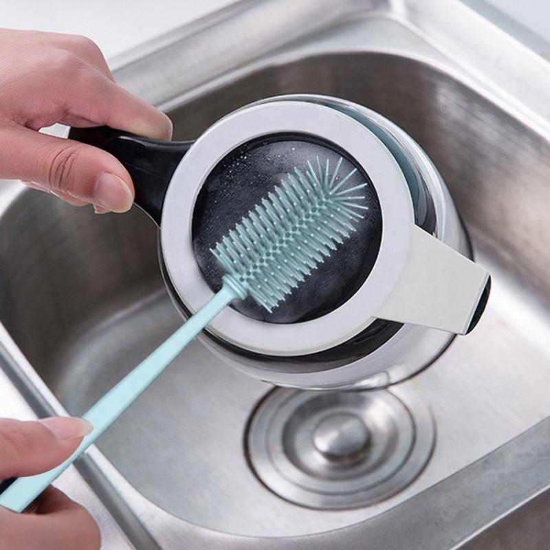 Wholesale Silicone Baby Bottle Cleaning Brush Reusable Baby Bottle Brush