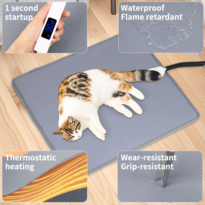 Top Ranking Silicone Mat Heat Pad Pet Intelligent Temperature Waterproof Pet Heating Pad
