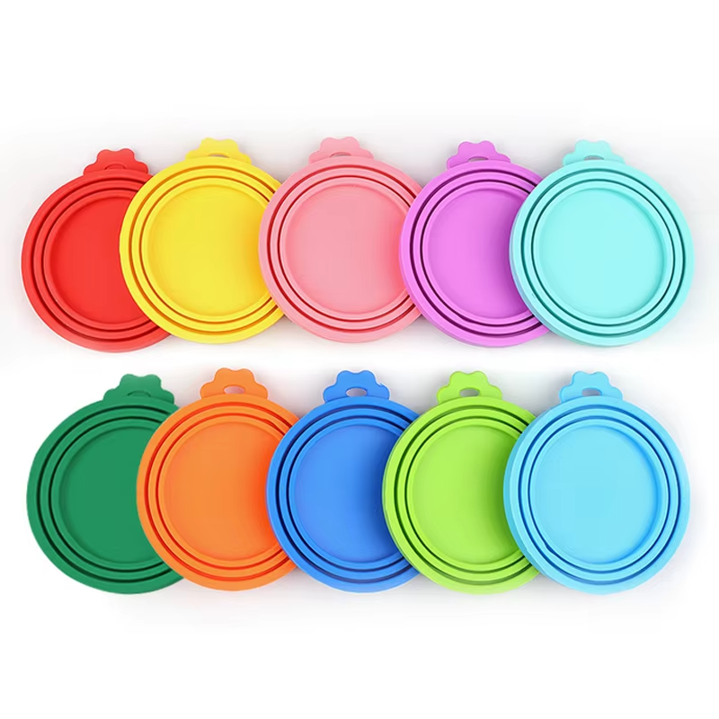 Reusable Durable Silicone 3-in-1 Pet Food Can Leak-Proof Storage Container for Cats Dogs