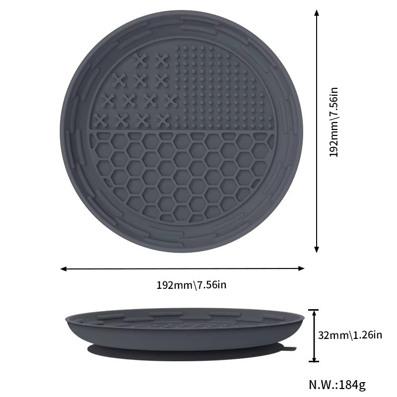 New Arrivals Dog Silicone Slow Feeder Bowl Pet Licking Pad Food Grade Silicone Pet Mat