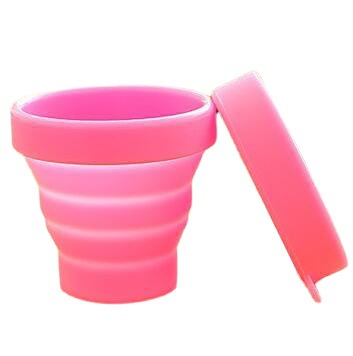 Modern Candy Color Silicone Telescopic Gargle Cup 200ml for Home Outdoor Sports Travel Business-Folding Advertising Cup Gift