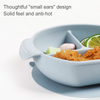 Custom Baby Feeding Bowl Set with Suction Cup Base Food Grade Non-Toxic BPA Free Silicone Baby Bowl for Toddlers