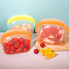 Wholesale BPA Free Eco Friendly Kitchen Fresh-Keeping Leakproof Reusable Storage Container Silicone Food Storage Bag