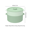Silicone Steamer Cookware Vegetables Prep Meal Food Removable Rack BPA Free Steamer Bowl
