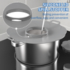 BPA Free Cooking Tool Anti-Overflow Silicone Pan Cover Cookware Spill Stopper Pot Lid