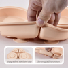 Baby Silicone Food Divided Plate Suction-Capacity Dining Tableware for Children's Practice Applications