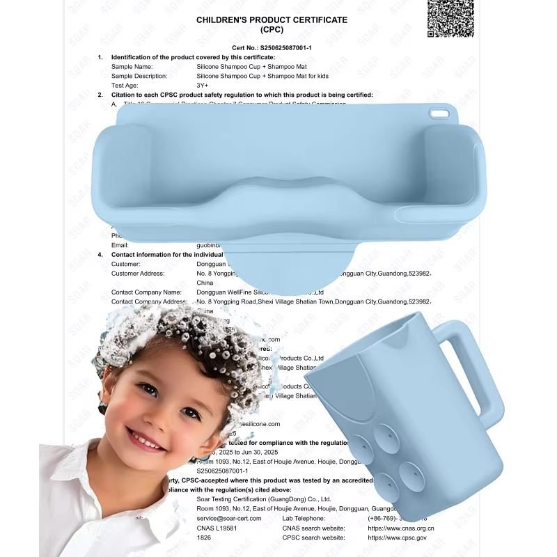 New Arrivals Elegant Flow Bath Hair Rinse Cup Eco-friendly Shower Silicone Cup Wash for Bathing Shampoo Cup Rinser