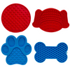 Modern Silicone Pet Bowl with Automatic Feature Solid Pattern Suction Base Slow Lick Mat for Hydration Dog Cat Feeding